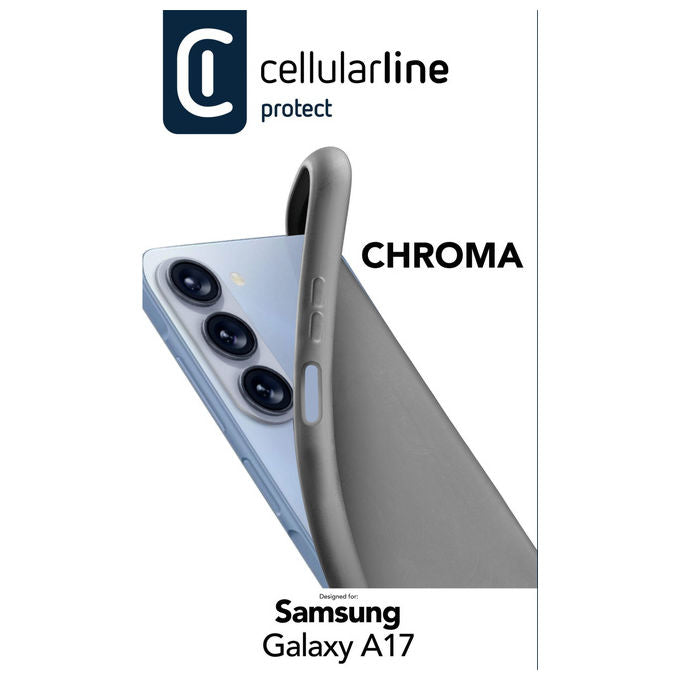 Cellularline Chroma Cover per Samsung Galaxy A17 5G Gomma morbida Nera