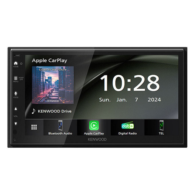 Kenwood DMX6523DABS Autoradio 2 DIN Touchscreen 6.8'' DAB+ Bluetooth Wi-Fi Apple CarPlay Android Auto 4x50W colore Nero