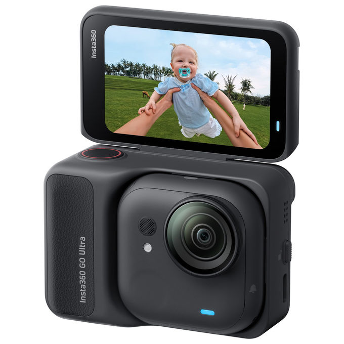 Insta360, GO Ultra, Fotocamera Sportiva 4K Ultra HD, Nero