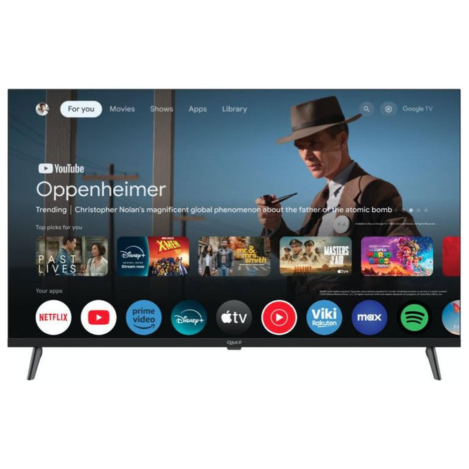 Qbell, Tv Led 40 pollici, Full Hd, Smart Google Tv