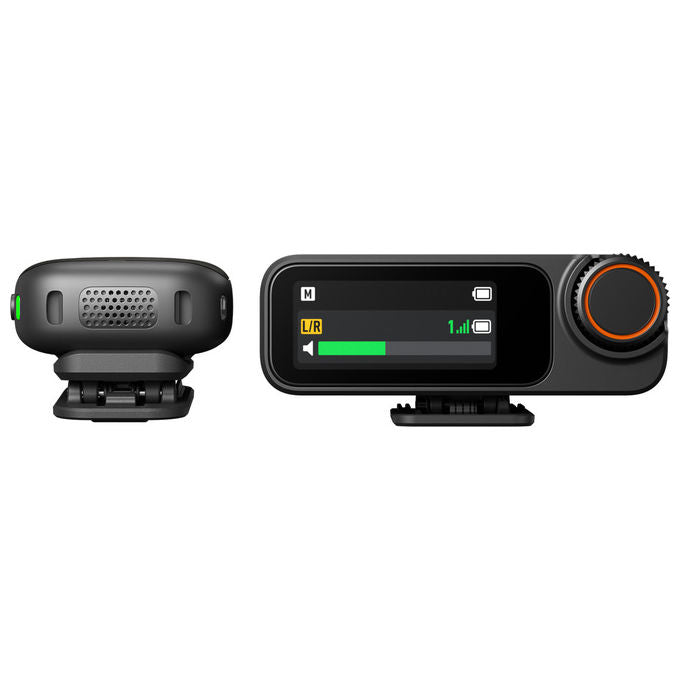 DJI MIC 3 (1 TX+1 RX) Microfono Wireless Lavalier 32-bit Float SNR 72 dB Portata 400 m Bluetooth 5.4 colore Nero