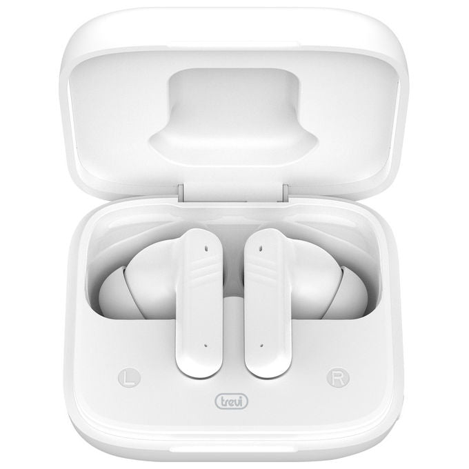 Trevi, Cuffie con Traduzione AI, Display Touch Screen, EAR 100 AID, Bianco