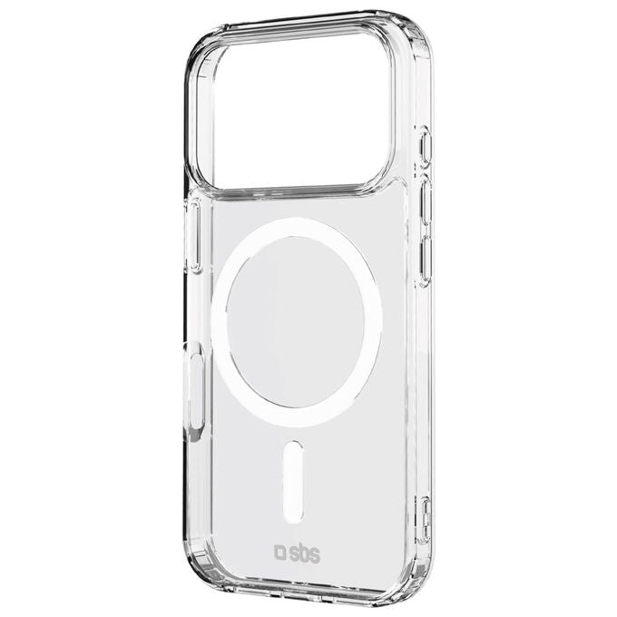Sbs, Cover Light Mag Trasparente per Iphone 17 Pro, Tpu+Pc, MagSafe