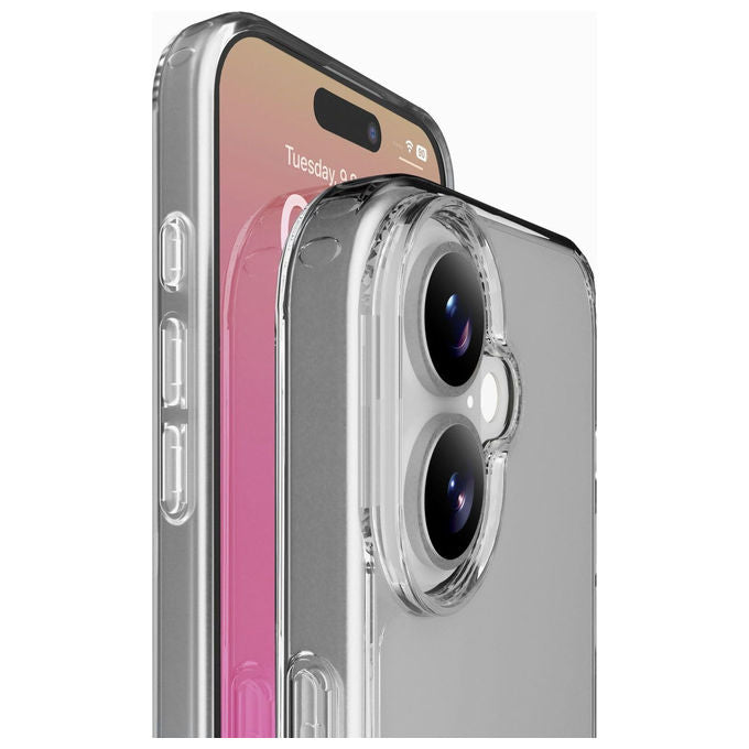 Cellularline Cover iPhone 17 Trasparente Bordo Gomma Antiurto