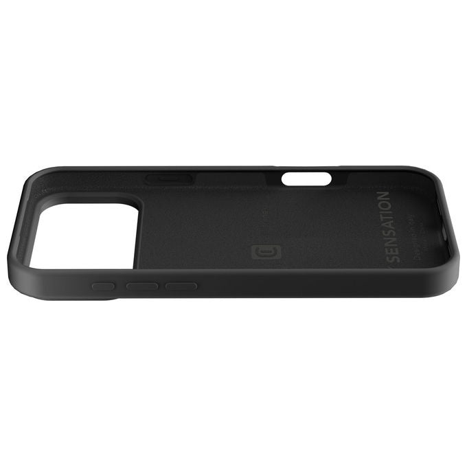 Cellularline Sensation, Cover in Silicone Ultra Morbida, Nera per iPhone 17 Pro