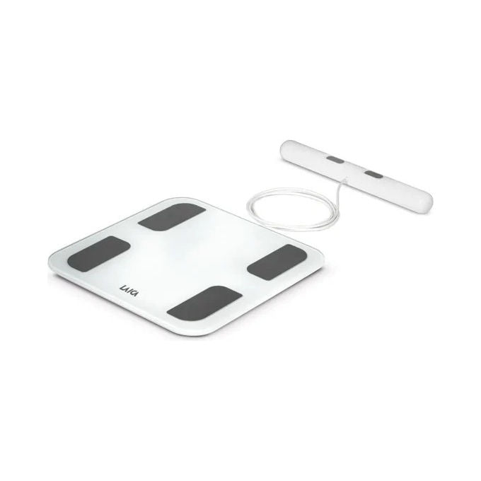 Laica PS7126W Bilancia Pesapersone Smart Analisi Composizione Corporea 8 Elettrodi 30 Parametri 180 Kg Bluetooth colore Bianco
