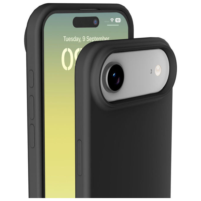 Cellularline Sensation, Cover per iPhone Air, Silicone ultra morbida, Nera