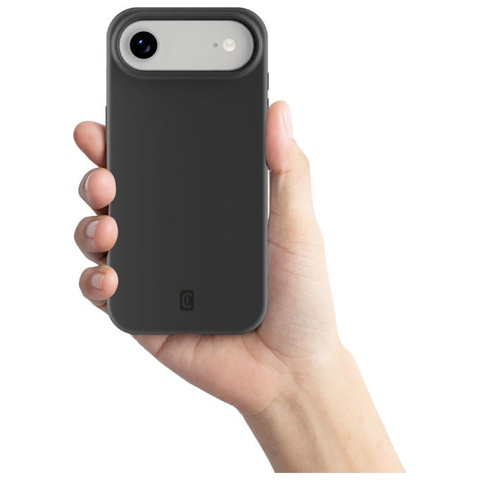 Cellularline Sensation, Cover per iPhone Air, Silicone ultra morbida, Nera