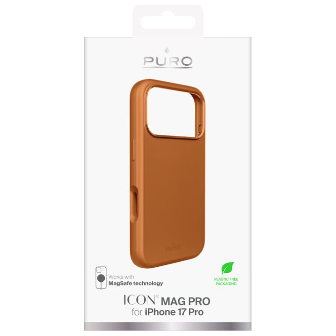 Puro Icon Mag Pro Cover Arancione per Apple iPhone 17 Pro 16 cm MagSafe