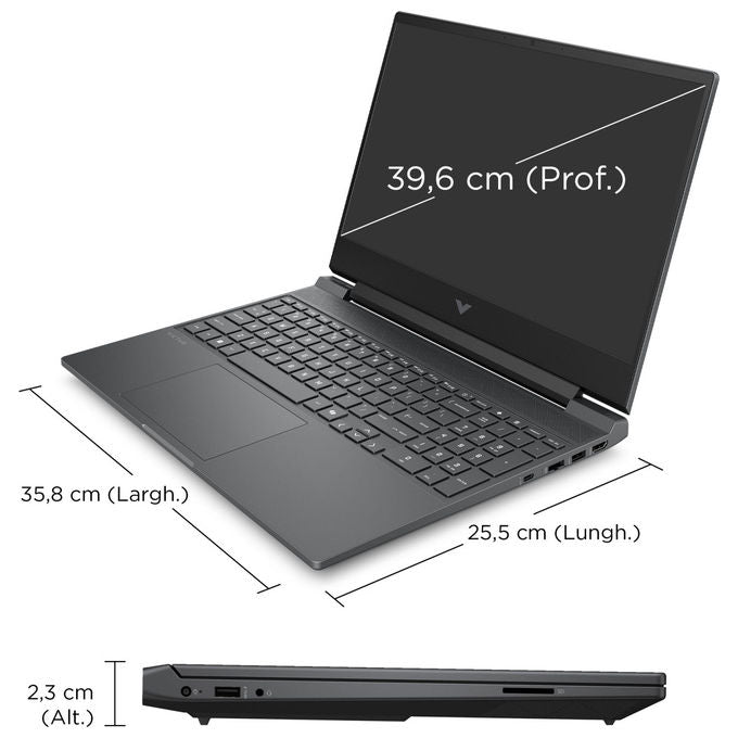 HP Victus 15 fa2014nl Notebook Gaming Intel Core i5-13420H 16 GB DDR5 512 GB SSD NVIDIA RTX 5050 15.6 Full HD Nero