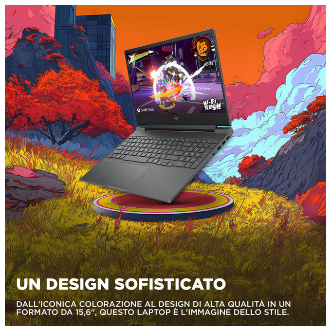 HP Victus 15 fa2014nl Notebook Gaming Intel Core i5-13420H 16 GB DDR5 512 GB SSD NVIDIA RTX 5050 15.6 Full HD Nero