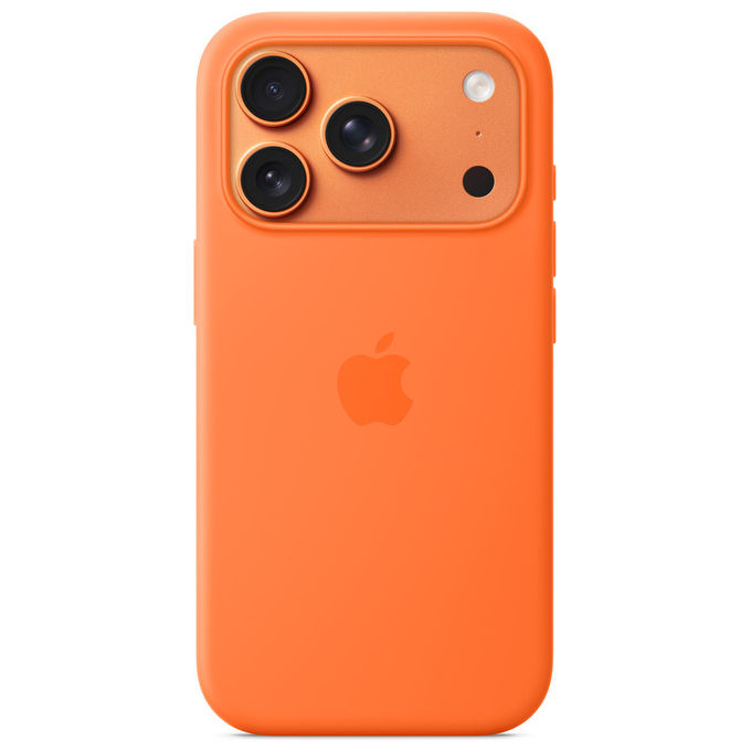 Apple, Custodia MagSafe in Silicone Arancione per iPhone 17 Pro