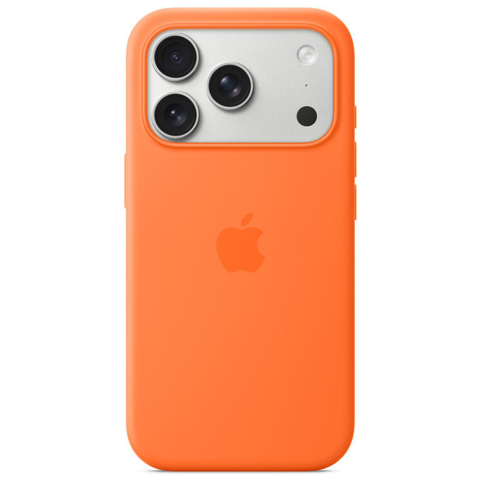 Apple, Custodia MagSafe in Silicone Arancione per iPhone 17 Pro