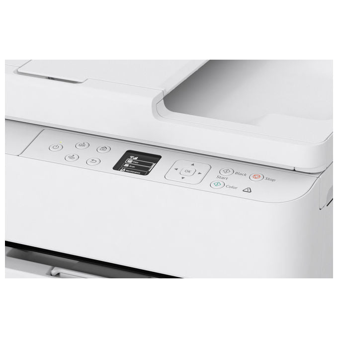 Canon PIXMA TS7550i Stampante Multifunzione Inkjet A4 1200x1200 DPI Wi-Fi Fronte Retro Automatico ADF Display OLED colore Bianco