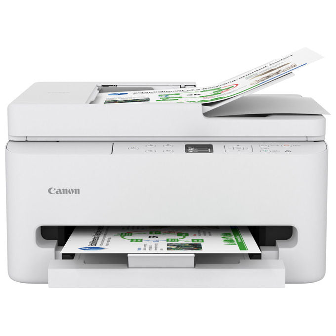 Canon PIXMA TS7550i Stampante Multifunzione Inkjet A4 1200x1200 DPI Wi-Fi Fronte Retro Automatico ADF Display OLED colore Bianco