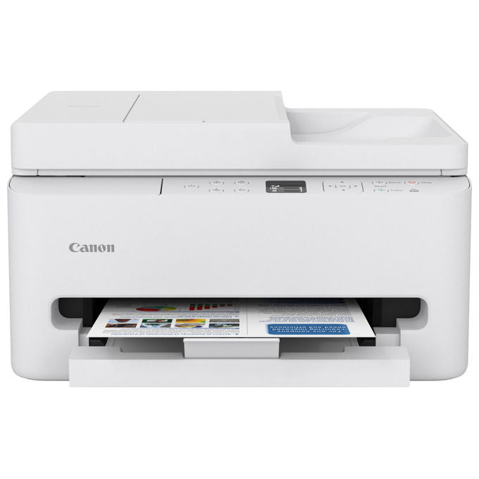 Canon PIXMA TS7550i Stampante Multifunzione Inkjet A4 1200x1200 DPI Wi-Fi Fronte Retro Automatico ADF Display OLED colore Bianco