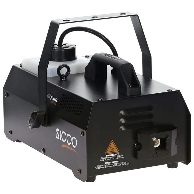 Algam Lighting, Macchina del Fumo 1000W, Telecomando a Filo e Wireless, Nera