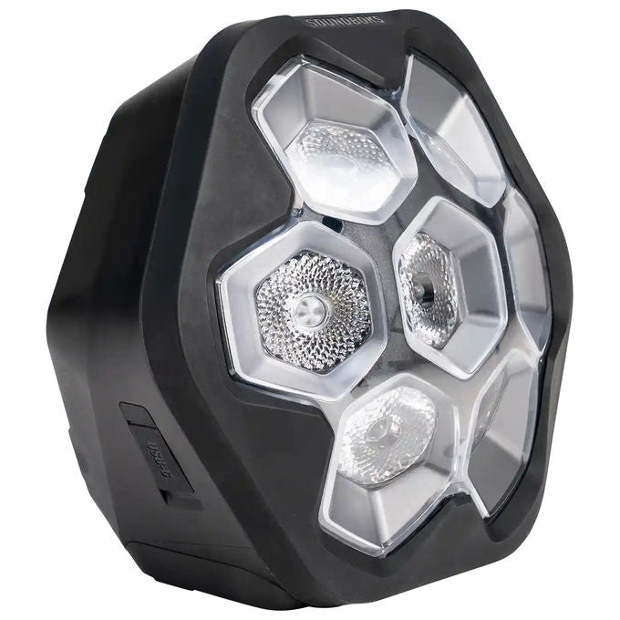 Soundboks LIGHTBOKS Faro da Discoteca LED RGBW 7x12W Bluetooth IP65 Batteria 13h colore Nero