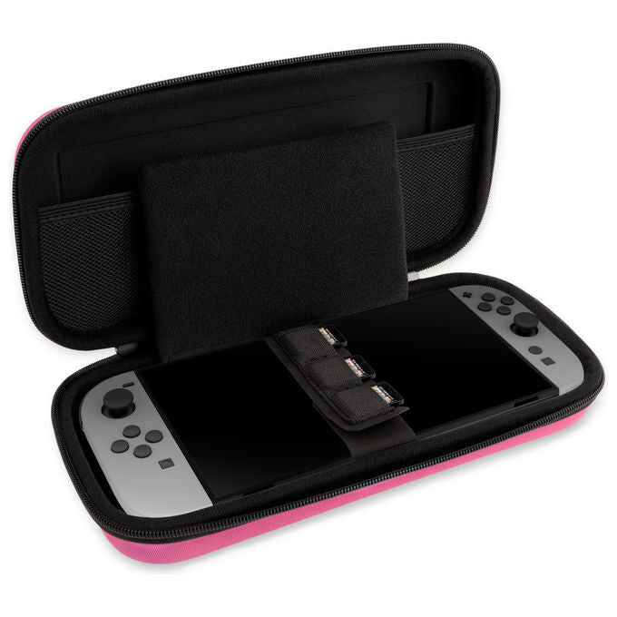 Nacon Custodia Rigida Nintendo Rosa Compatibile Switch 2 Switch Lite e OLED