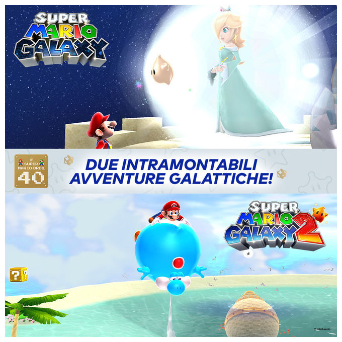 Nintendo Super Mario Galaxy Super Mario Galaxy 2 Gioco Nintendo Switch Edizione Italiana Versione su Scheda Supporto Fisico