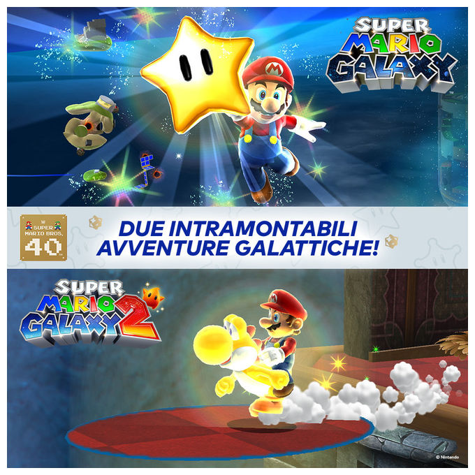 Nintendo Super Mario Galaxy Super Mario Galaxy 2 Gioco Nintendo Switch Edizione Italiana Versione su Scheda Supporto Fisico