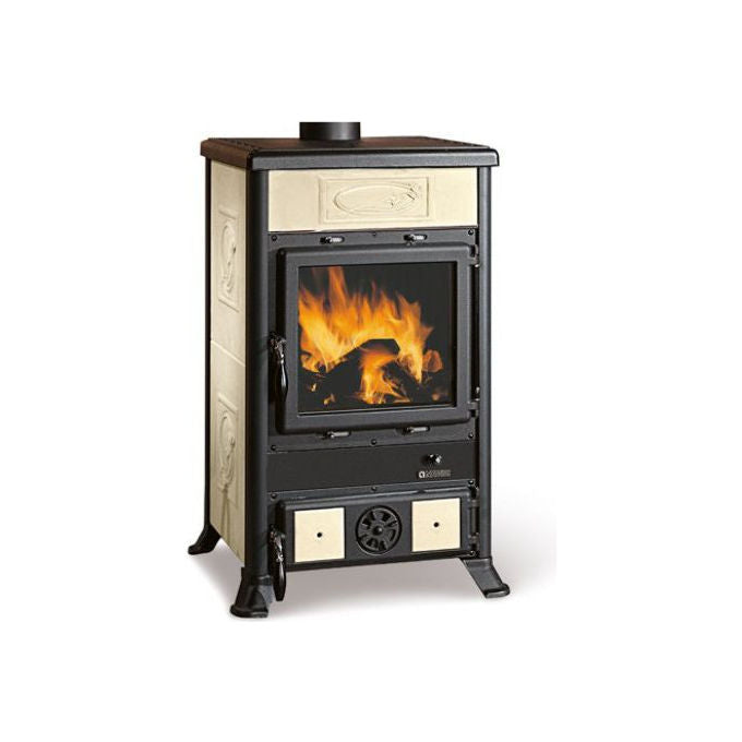 Nordica, Stufa a Legna, Rossella R1.16, Ceramica Liberty Panna, 9 kW, 258 mc