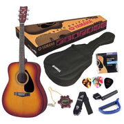 Yamaha F310PTBS Chitarra Acustica Dreadnought Pack con Custodia Tracolla Plettri Capotasto Corde Avvolgicorde colore Tobacco Brown Sunburst
