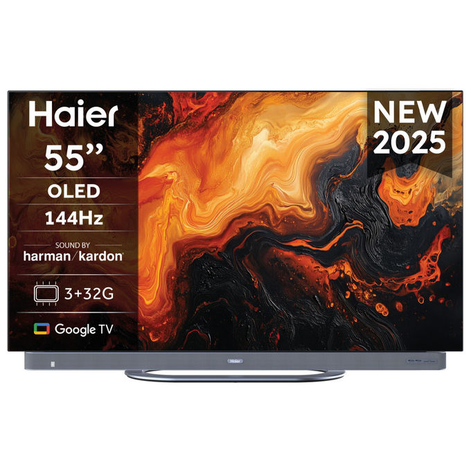 Haier, Tv Oled 55 pollici, 4K Ultra HD, Smart Tv, Wifi, Nero, H55C95EUX