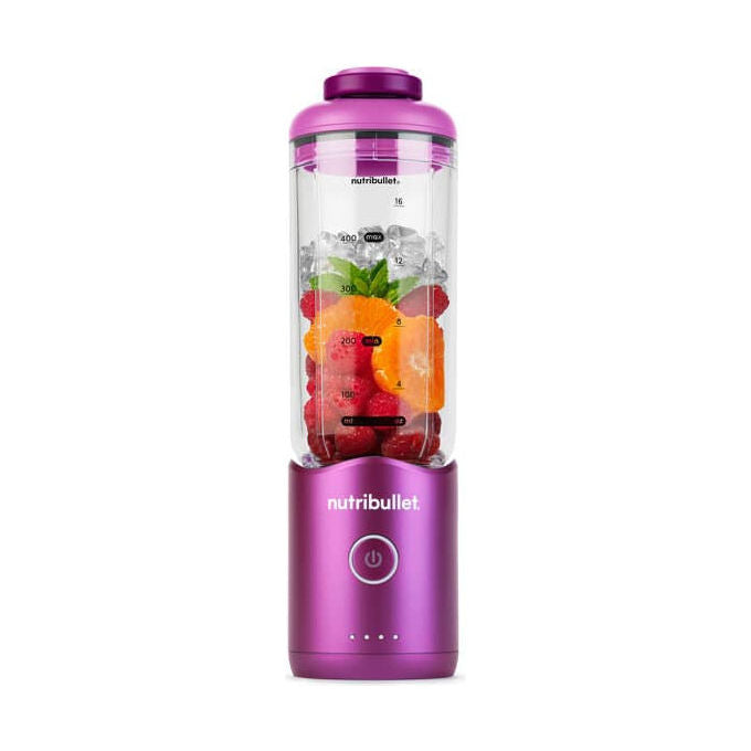 NutriBullet NBP013VT Flex Frullatore Portatile 0.59 L 100 W Ricaricabile USB-C Tritaghiaccio colore Viola
