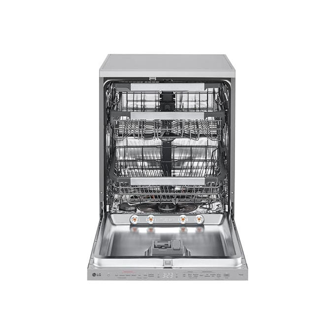 LG DF587HVS Serie 5 Lavastoviglie Libera Installazione 14 coperti Classe A QuadWash TrueSteam Wi-Fi 43 dB (85x60x60 cm) colore Grigio
