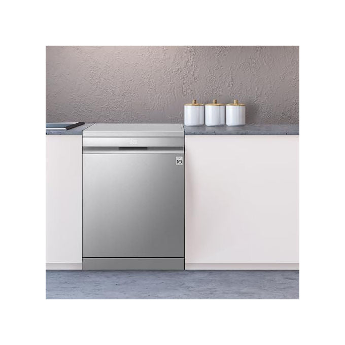 LG DF587HVS Serie 5 Lavastoviglie Libera Installazione 14 coperti Classe A QuadWash TrueSteam Wi-Fi 43 dB (85x60x60 cm) colore Grigio