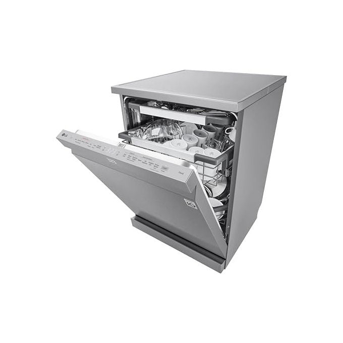 LG DF587HVS Serie 5 Lavastoviglie Libera Installazione 14 coperti Classe A QuadWash TrueSteam Wi-Fi 43 dB (85x60x60 cm) colore Grigio