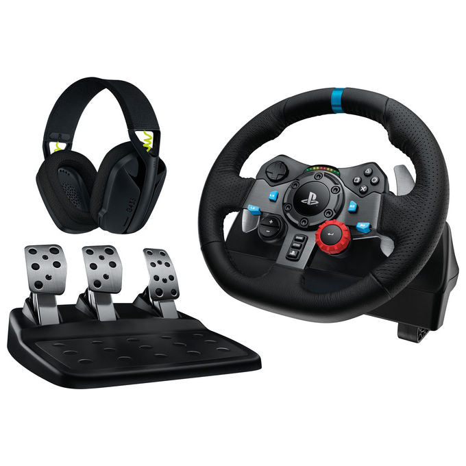 Logitech G G29 KIT_ Volante Pedaliera e Cuffie 900° PlayStation e PC