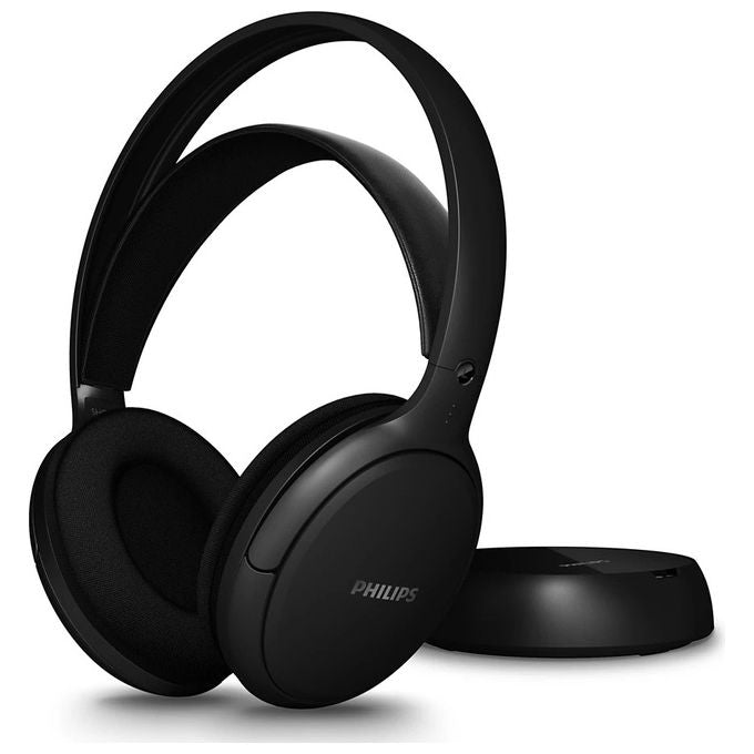 Philips SHC5200M2-12 Cuffie Wireless Over-Ear per TV USB Tipo-C Autonomia 30h Ricarica Rapida colore Nero