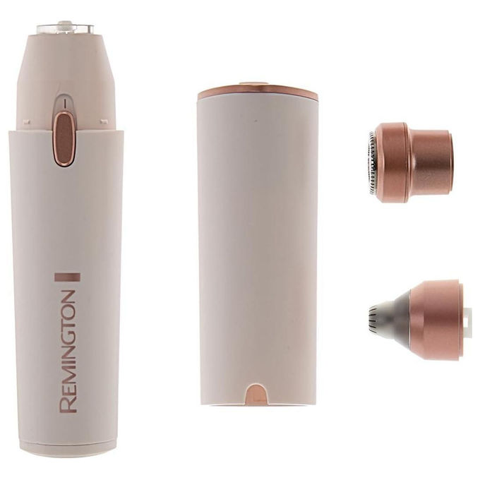 Remington WFS200 BareMe Rasoio Viso Donna 2 in 1 Wet and Dry 80 min autonomia USB-C colore Bianco e Rosa