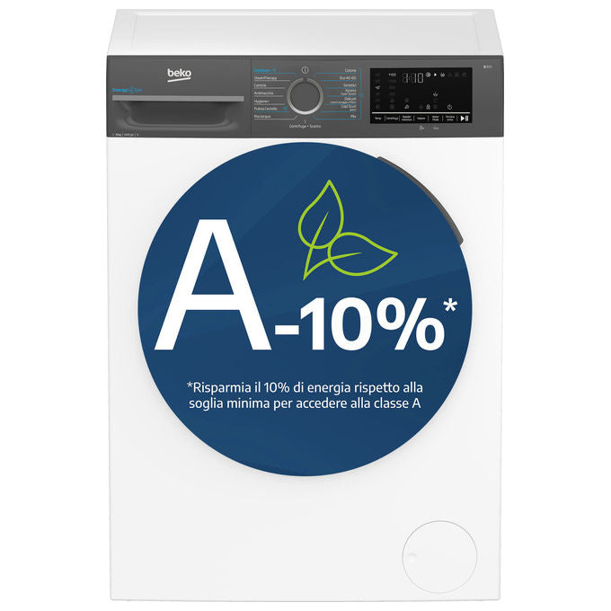 Beko BMWEU8147DA Lavatrice 8Kg 1400rpm Classe A Inverter SteamCure EnergySpin colore Bianco