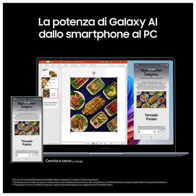 Samsung NP750XQB-KA2IT Galaxy Book4 Edge Notebook Snapdragon X Elite 16 GB 512 GB SSD colore Blu
