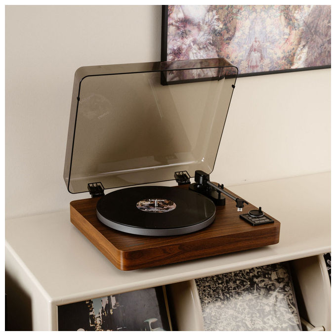 Lenco Giradischi Automatico Bluetooth 5.3 Trasmissione a Cinghia Legno