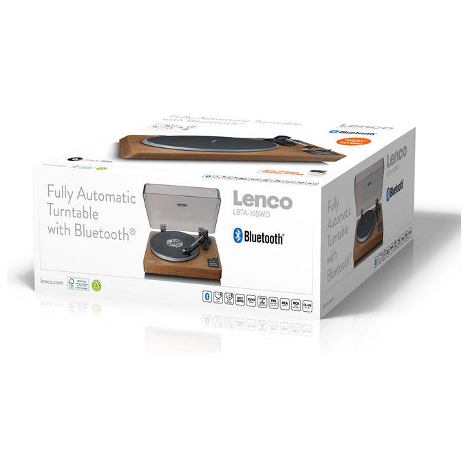 Lenco Giradischi Automatico Bluetooth 5.3 Trasmissione a Cinghia Legno