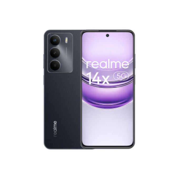 Realme 14X 5G Smartphone 6.67'' MediaTek Dimensity 6300 6GB RAM 256GB 5000 mAh Android 15 colore Carbon Black