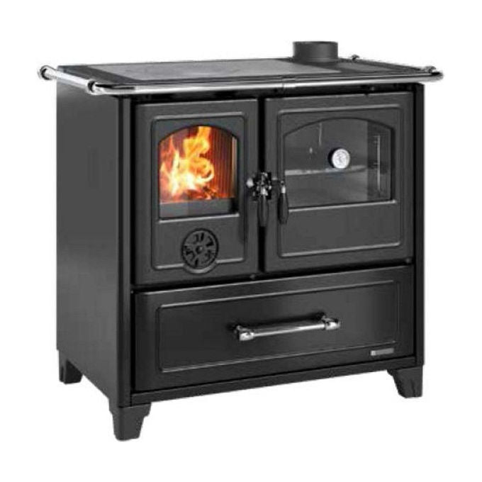 Nordica, Cucina a Legna Family VST 4,5, 8 kW, Antracite, Con Forno