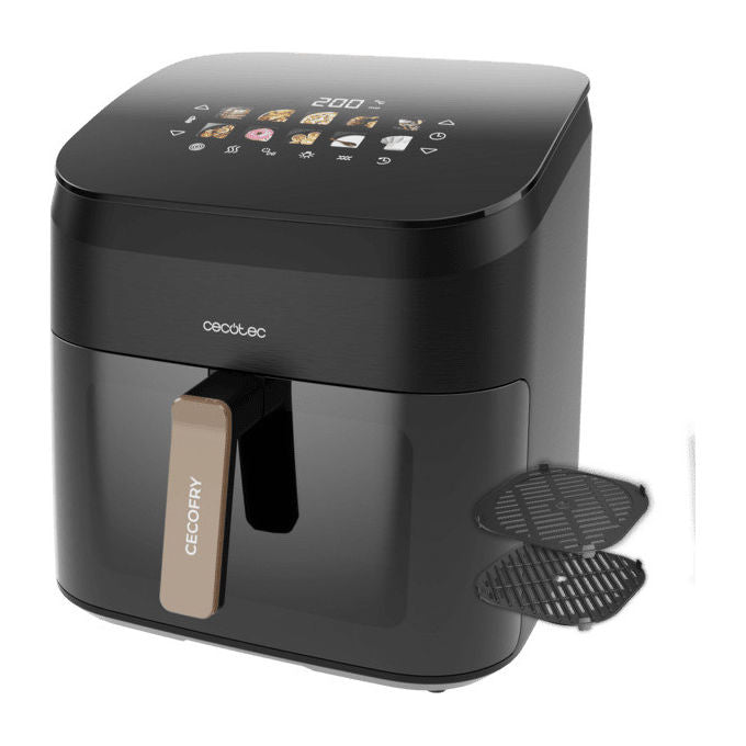 Cecotec CECOFRYandGRILL SMOKIN' 8500 Friggitrice ad aria 8.5 L 2200 W 10 programmi Touch colore Nero Marrone