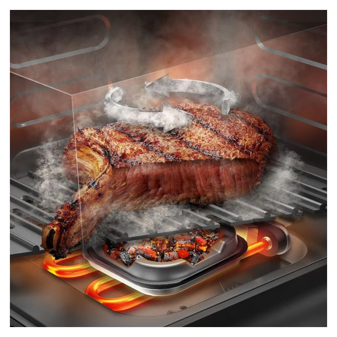 Cecotec CECOFRYandGRILL SMOKIN' 8500 Friggitrice ad aria 8.5 L 2200 W 10 programmi Touch colore Nero Marrone