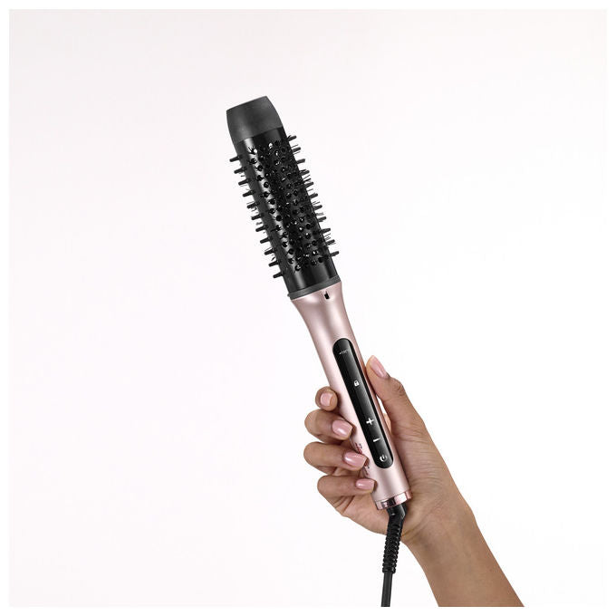 BaByliss HSB200E Volume Boost Spazzola Termica 96W Ionica 4 Temperature 145°C 190°C Cilindro 38mm colore Rosa