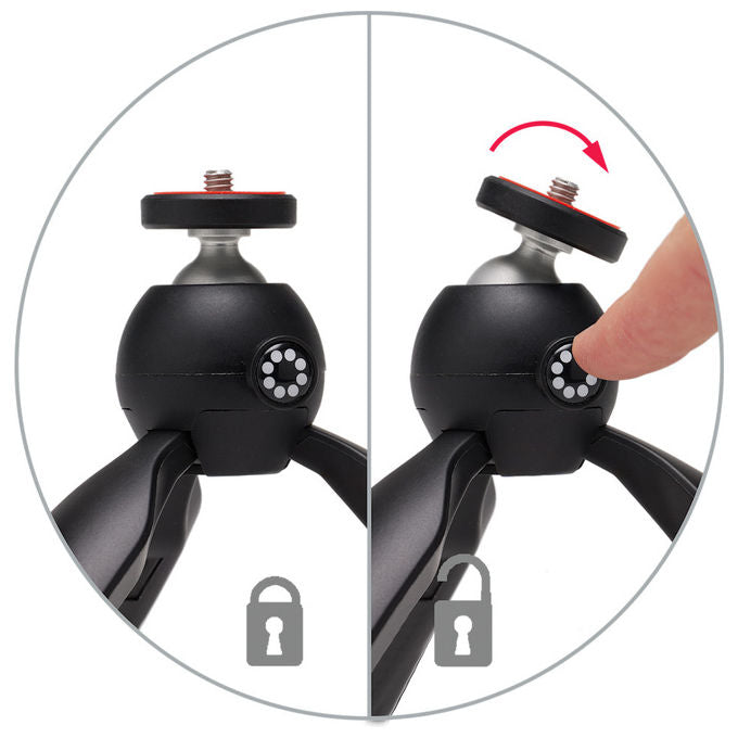 Joby JB01872-BWW HandyPod 2 Mini Treppiede Smartphone Fotocamera d'Azione Testa a Sfera 360° Portata 1 Kg colore Nero