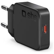 SBS TetraGANC1C20SLIM Caricabatterie Universale da Muro 20W USB-C Nero