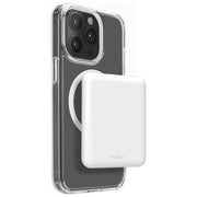 Puro, Power Bank Magnetico, 5000 mAh, Ricarica Wireless, Bianco