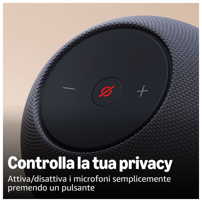 Amazon B0DKLFHZDH Echo Dot Max Smart Speaker Alexa Hub Casa Intelligente Zigbee Matter Wi-Fi 6E Bluetooth 5.3 colore Grafite