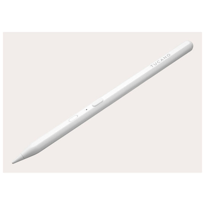 Tucano MA-STY3-W Pencil 3 Penna Stilo Capacitiva Attiva per iPad Palm Rejection USB-C 50h colore Bianco