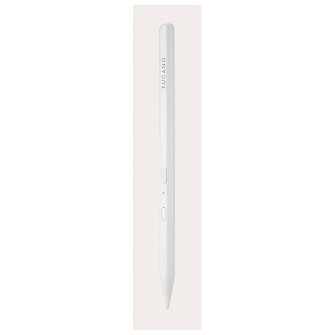 Tucano MA-STY3-W Pencil 3 Penna Stilo Capacitiva Attiva per iPad Palm Rejection USB-C 50h colore Bianco